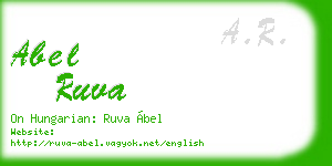 abel ruva business card